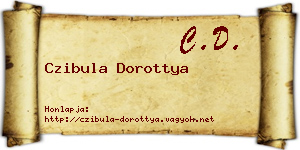 Czibula Dorottya névjegykártya