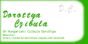 dorottya czibula business card